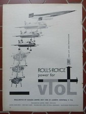 10/1960 PUB ROLLS-ROYCE VTOL