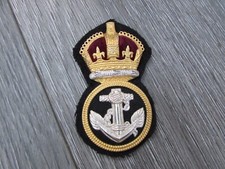 Royal Navy Petty Officer Bullion Naval Cap Badge B