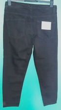 Mens Denim Jeans New Black Tapered Leg  Gents UK Size 34 'X64
