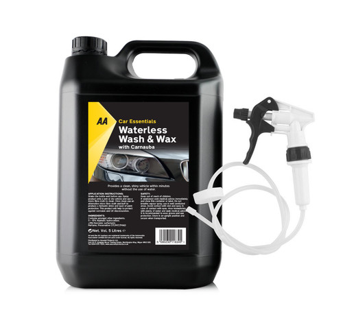 Waterless wash and wax with - wash,