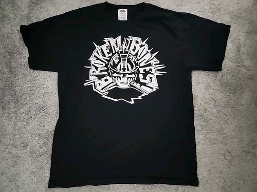 Broken bones shirt medium punk - bones,