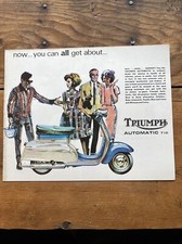 TRIUMPH AUTOMATIC T10 SCOOTER Sales Brochure 1966 Original