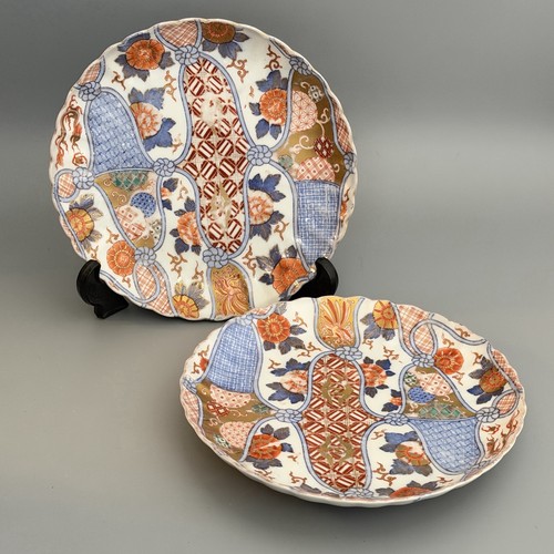 Pair antique japanese fukagawa - pair,