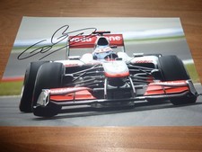 Jenson button signed 12x8 - button,