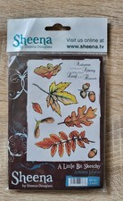 Sheena Douglass - A Little Bit Sketchy - Autumn Leaves - Stamp Set