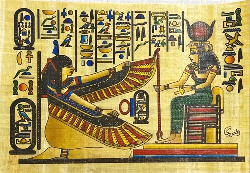 Pharaoh egyptian papyrus - egyptian,