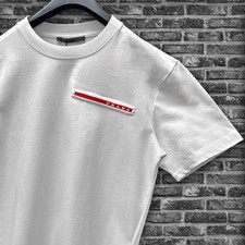 Prada White T-shirt with Red