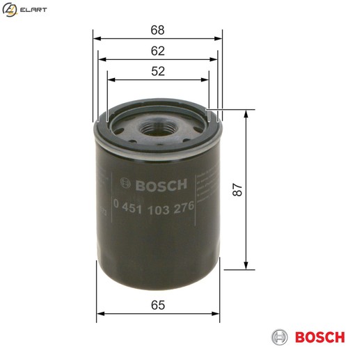 Oil filter 451 103 276 - 451, for