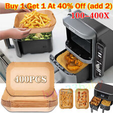 400X Disposable Air Fryer Paper Liners Parchment.For Ninja SL400UK AF300 AF400UK