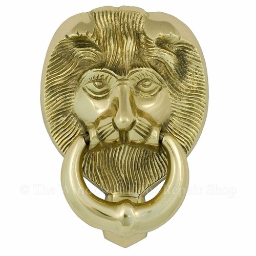 Door knocker lions - door, head