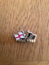 Hull City & England Enamel Flag Badge