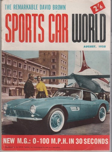 Sports car world 1958 aug - 1958, bmw