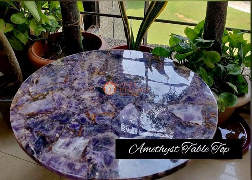 Amethyst round coffee dining - amethyst, coffee/dining
