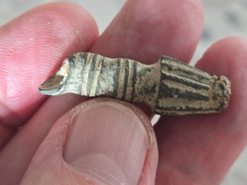 Saxon bronze cruciform brooch - bronze,
