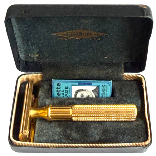 Vintage 1940 gillette gold - gillette,