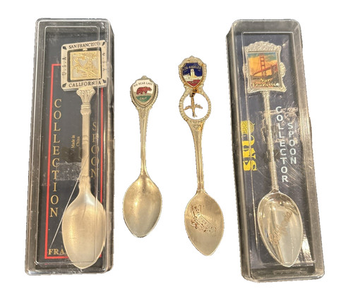 California souvenir spoons san - california,