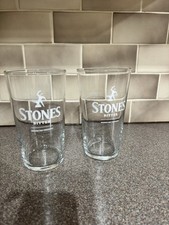 Stones Bitter Pint Glasses