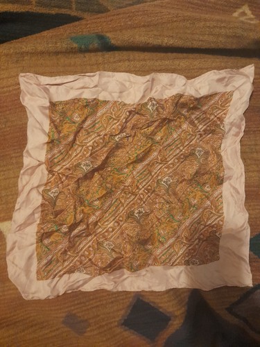 Vintage silk handkerchief - vintage,