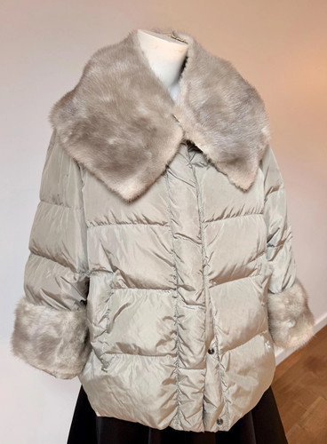 1990s sapphire mink fur collar - fur,