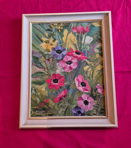 Flower oil painting poppies
