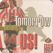 BEER MAT - VAUX BREWERY - TOMORROW (SUNDERLAND F.C.) - (Cat No 230) - (1998)