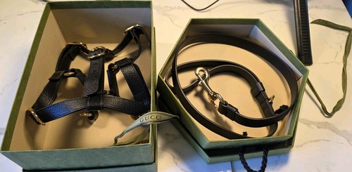 Gucci pet leather - leather, harness