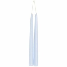 Pair Of Solid Coloured Tapered Candles Unscented Dinner Table Bistro Wedding