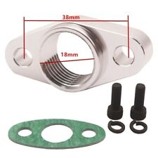 Aluminum Turbo Oil Return Drain Flange 38mm female 1/2 NPT KKK K03 Garrett GT15