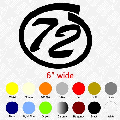 Personalised number sticker - number,