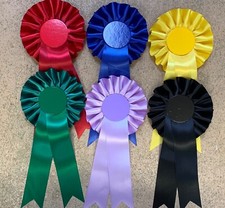 PLAIN ELECTION ROSETTES ANY COLOUR-ANY QUANTITY