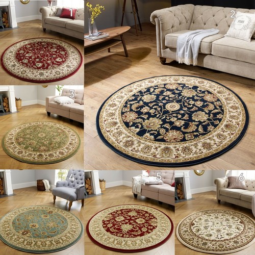 Traditional round rugs vintage - round,