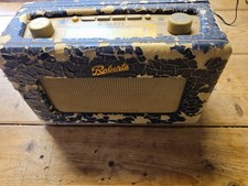 Roberts DAB radios RD50, 1x dark blue and 1x Burgundy, both have peeling issues