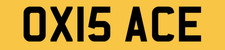 OX NUMBER PLATE PRIVATE