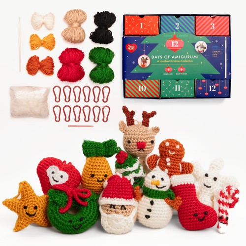 Red heart advent - red,