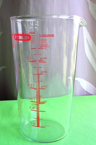 French pyrex dry - measure, jug