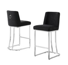 Velvet Counter Height Chairs