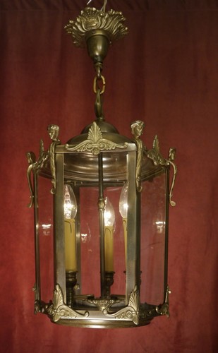 Antique french bronze lantern - antique,