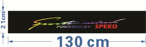 Car front windscreen sticker - front,