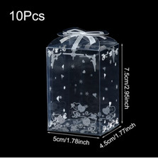 10pcs Transparent PVC Packing Box Birthday Wedding Valentine Gift Packaging HOT