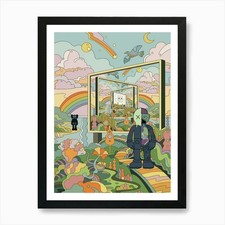 Rainbow In The Sky kaws Art