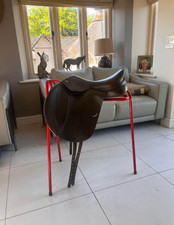 Brown leather wow Classic jump saddle 16inch