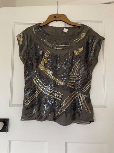 Nicole farhi embelished - embelished, top