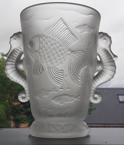 Barolac frosted glass seahorse - barolac,