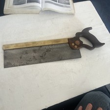 Vintage 14” 13tpi  Spear & Jackson Brass Backed Tenon Saw sovereign no 53 1930