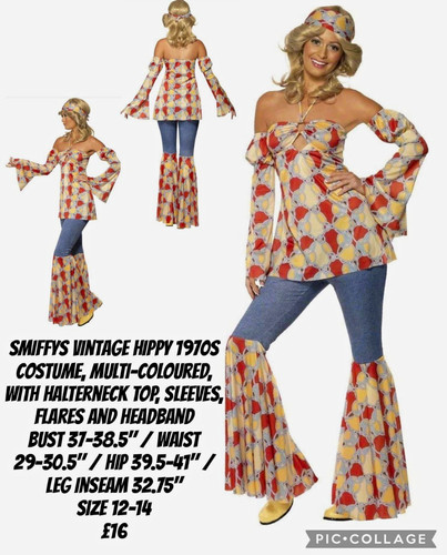 Smiffys vintage 1970s hippie - vintage,