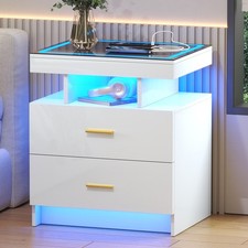 Bedside Table with Charging