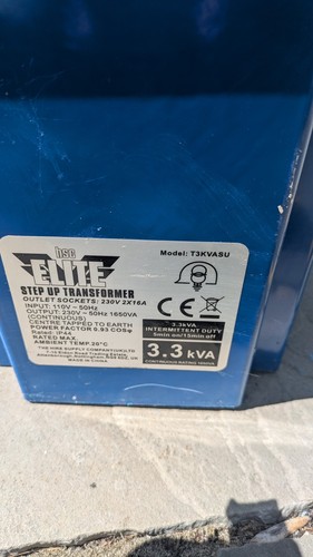 Step transformer 110v - 3.3,