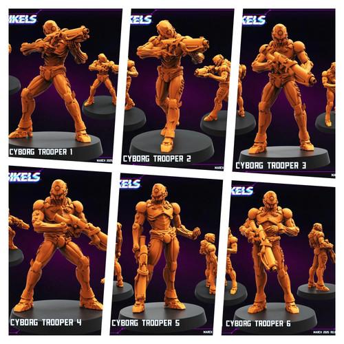 Silicon cyborg troopers - silicon,