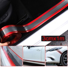 Car Door Sill Scuff Cover Plate Stickers Protector Carbon Fiber Car Accessories