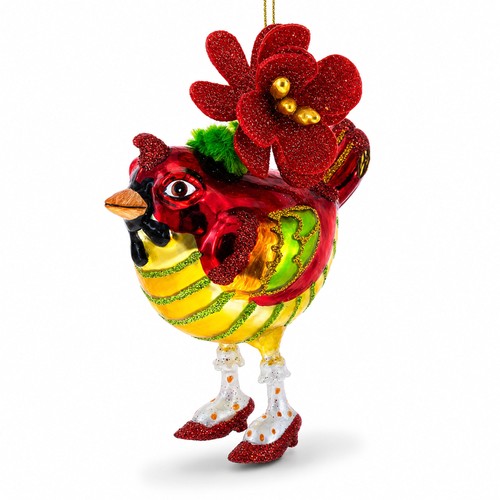 Hen adorned with hat - hen,